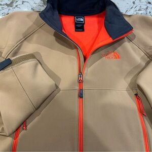 The North Face Men's Tan and Orange Performance Jacket